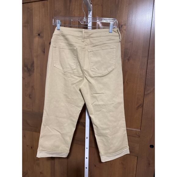 NYDJ Marilyn Straight leg jean, cropped, tummy control, slimming, NWOT, 6, Tan - Picture 3 of 4